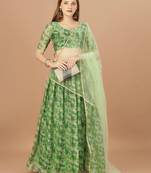 Women's Latest Designer Floral Printed Lehenga Choli For Wedding