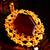 Stone pendant - red