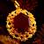 Stone pendant - red