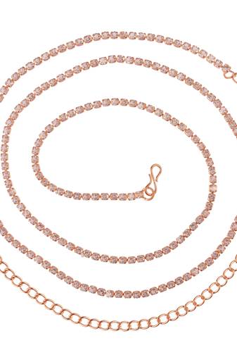 The gilded enchantment of the stone-embellished kamarbandh waist chain