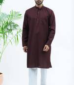 wine matka silk  kurta
