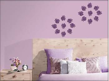 Rose abstract wall decal 1