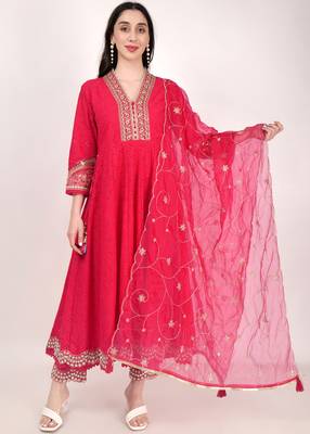 Shiwangi couture cotton frock suit set 1