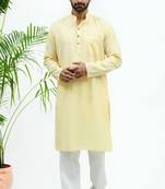 lemon matka silk  kurta