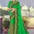 Green Zari Resham Embroidered Georgette Saree With Blouse Piece