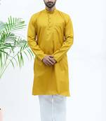 mustard matka silk  kurta