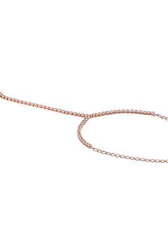  Radiant Beauty: Gold Plated Cz Stone Ring Bracelet