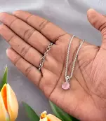  Silver Plated Rhinestone Locket Jewellery