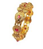  Gold Plated Cz Stone Ethnic Bracelet