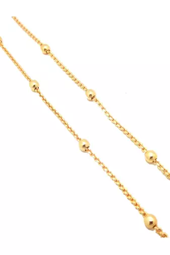  Gold Plated Ball Design Neck Chain For Men