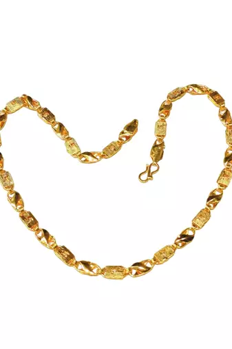  Timeless Symbolism: Men's Gold Plated Swastik Chain - A Fusion of Tradition And Style