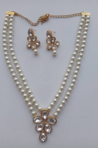 Rozemili pearl  necklace set