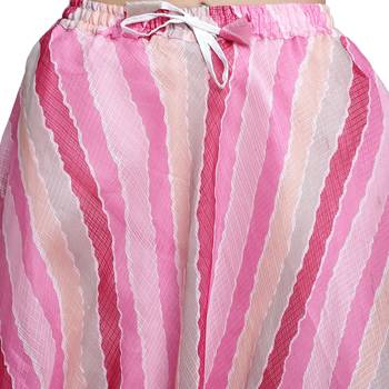 Pink printed flared cotton kota doriya lehenga skirt 4
