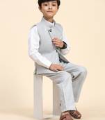 Black checkered cotton 3 piece suit set for boys party,wedding outfits