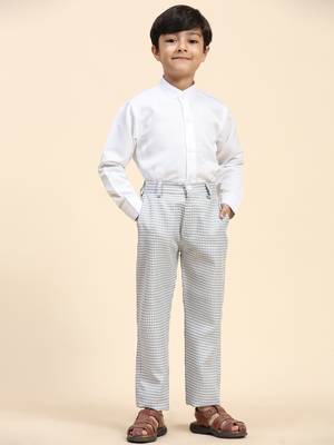 Black checkered cotton 3 piece suit set for boys party,wedding outfits 3