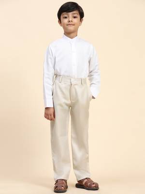 Light brown checkered cotton 3 piece suit set for boys party,wedding outfits 5