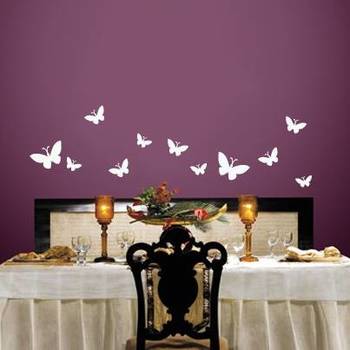 Butterfly abstract wall decal 1