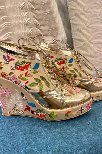 Sneaker Wedge Block Heels