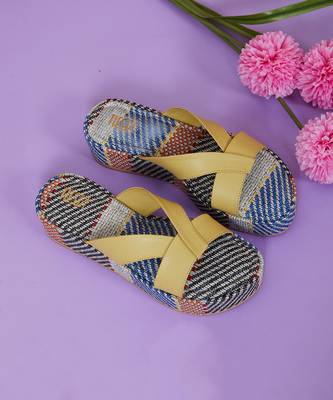 Cali Yellow Block Heels 2