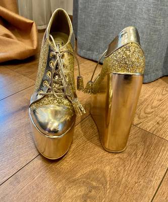 Sneaker Wedge Gold Bridal Shoes Wedges 2