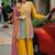 Glamorous yellow colour designer sharara dress for trendy girls