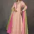 Pink colour beautiful girlish partywear anarkali dress