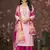 Pink colour ethnic hand work girlish salwar kameez