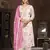Cream coour ethnic salwar suit in modal butti fabric for looks