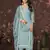 Blue colour ethnic modal butti salwar kameez for fancy ethnic looks
