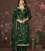 Smart and ethnic green colour smart girlish salwar kameez