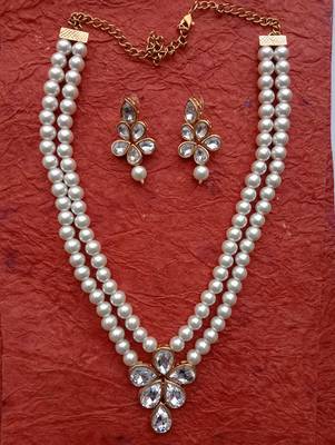 Rozemili pearl  necklace set 2
