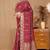 RED WOVEN BANARASI SILKHEAVY RICH DESIGNER PALLU SAREE BLOUSE PIECE