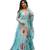 Attractive sky blue georgette gown for women with dupatta