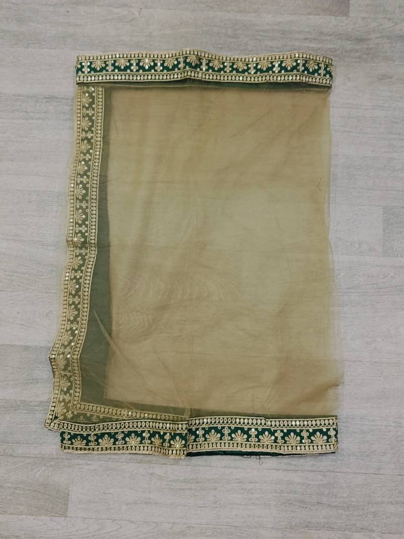 Modestouze Attires Women's Embroidered Silk Kurta And Pant Set With Net Dupatta (MAK7SEQUIN)