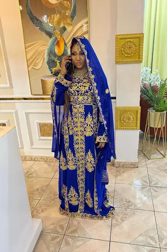 Ink Blue Kaftan for Women 