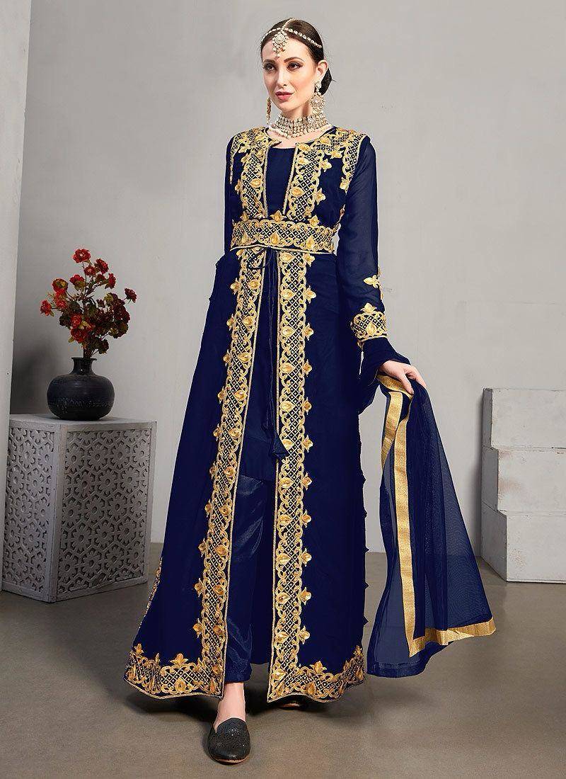 Royal Blue Wedding Kaftan for Women