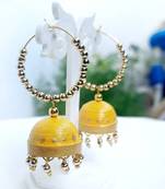Quilled jhumkas hanging earrings1