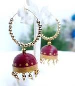 Quilled jhumkas hanging earrings2