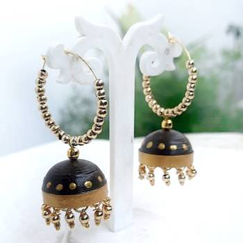 Quilled jhumkas hanging earrings3 1
