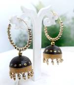 Quilled jhumkas hanging earrings3