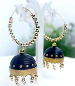 Quilled jhumkas hanging earrings7