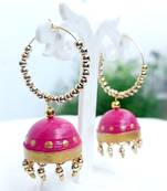 Quilled jhumkas hanging earrings9