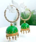 Quilled jhumkas hanging earrings10