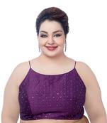 Mirror Magic: Ready-to-Wear Violet Spaghetti Blouse
