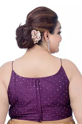 Mirror Magic: Ready-to-Wear Violet Spaghetti Blouse