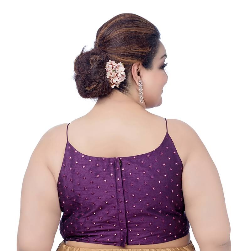 Mirror Magic: Ready-to-Wear Violet Spaghetti Blouse