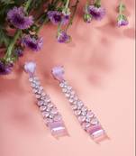 Opal touch vivid crystal dangle earrings