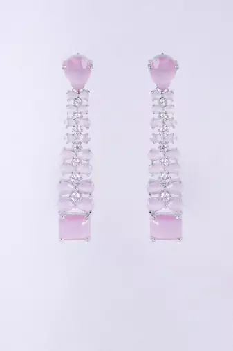 Opal touch vivid crystal dangle earrings