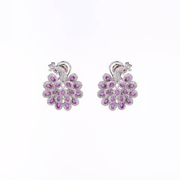 radiant red-white earrings 2