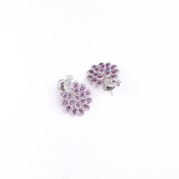 radiant red-white earrings 3